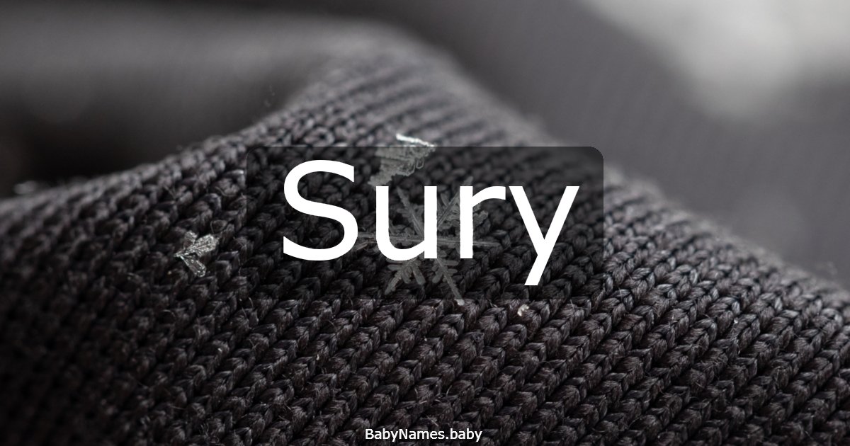 Sury