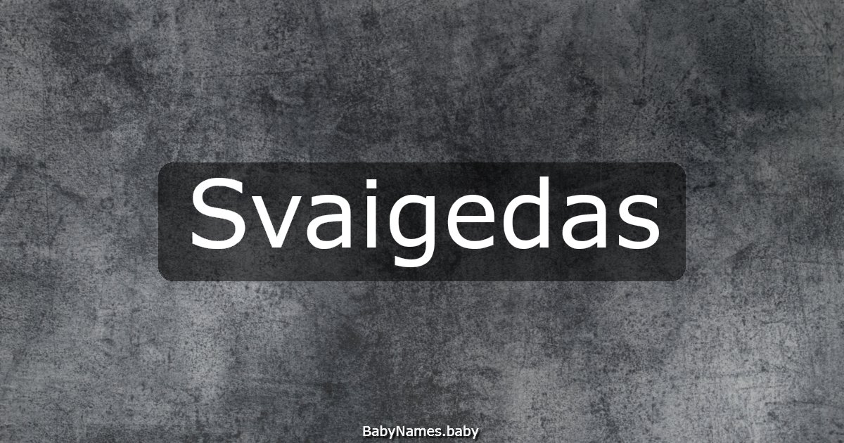 Svaigedas