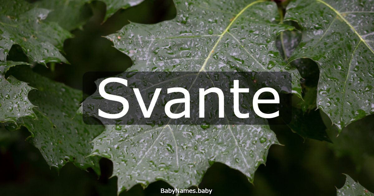 Svante