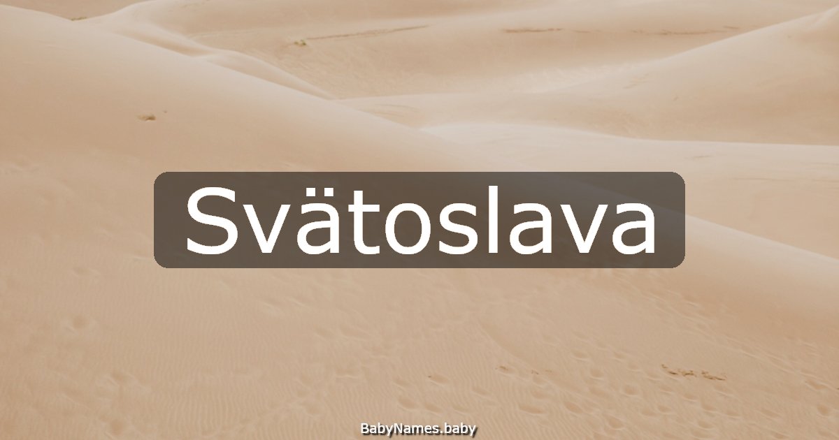 Svätoslava