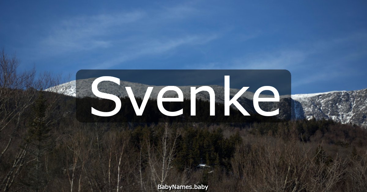 Svenke