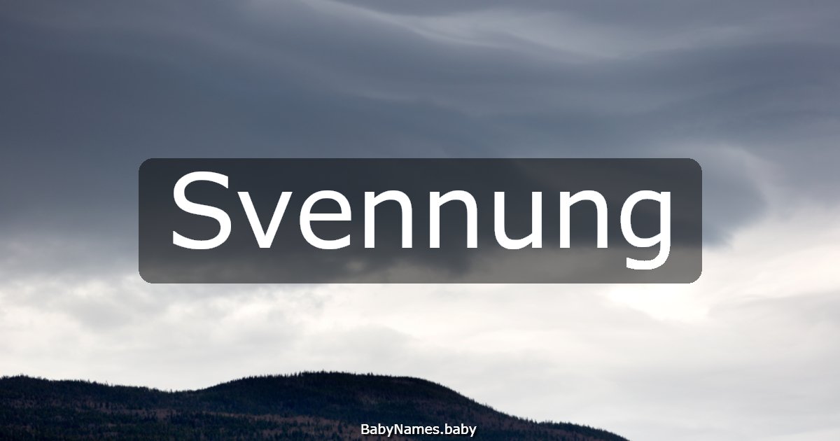 Svennung