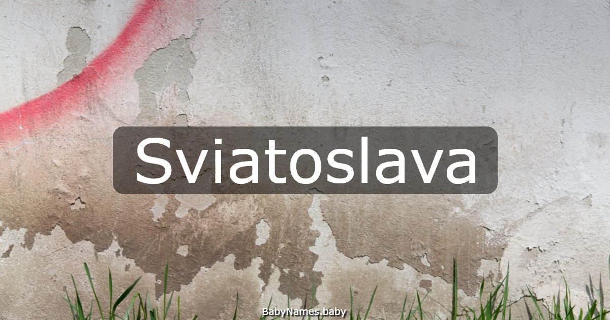 Sviatoslava