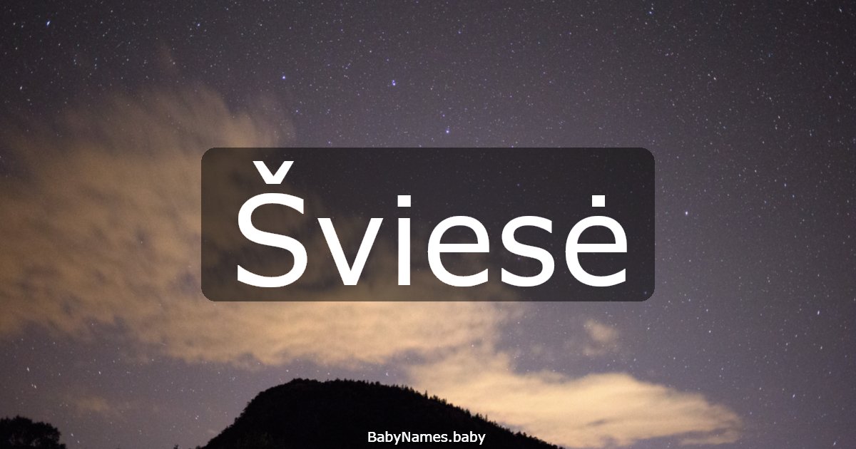 Šviesė