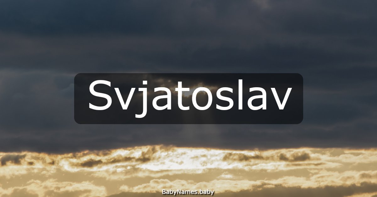 Svjatoslav
