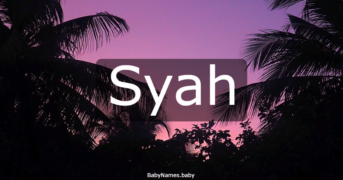 Syah