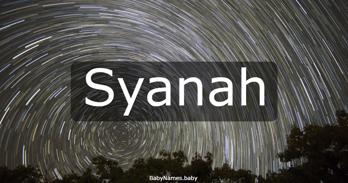 Syanah