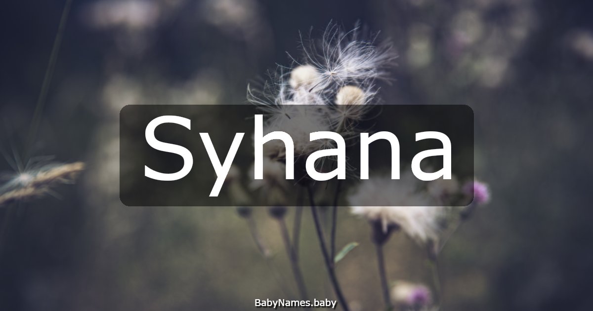Syhana