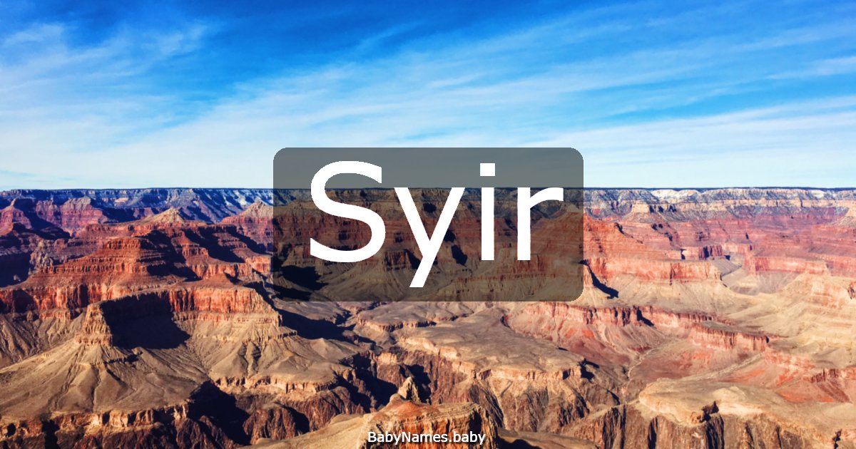Syir