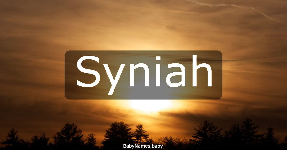Syniah