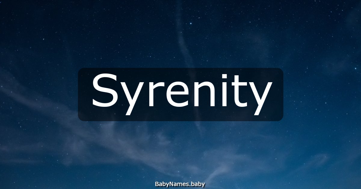 Syrenity