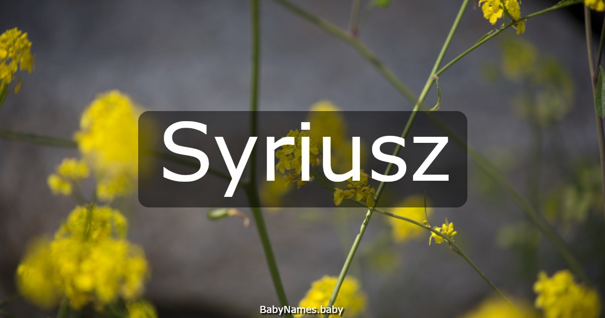 Syriusz