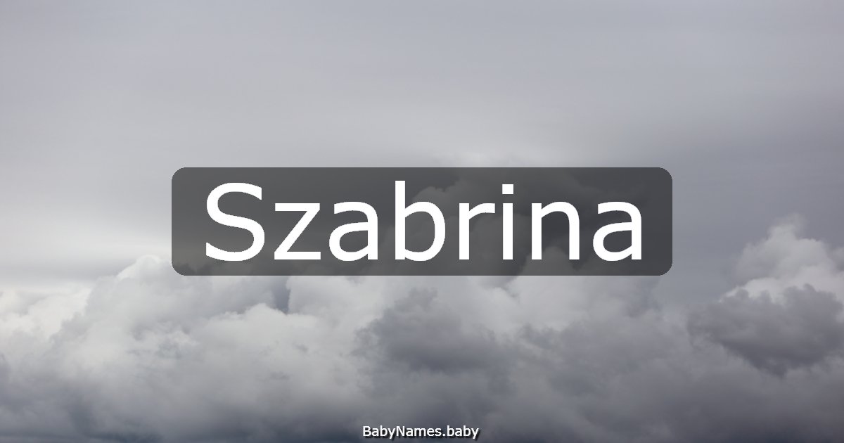 Szabrina