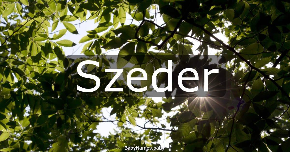 Szeder
