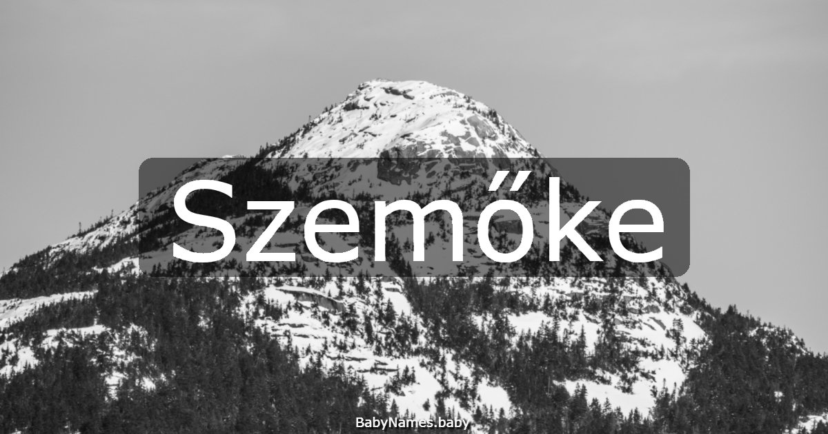 Szemőke