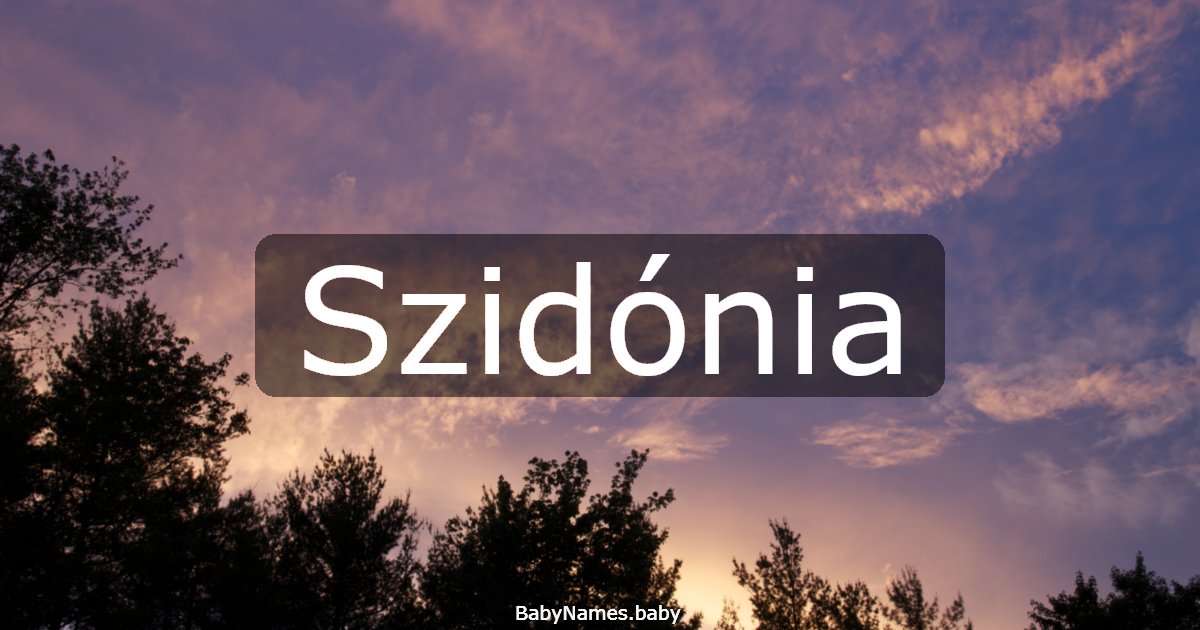 Szidónia