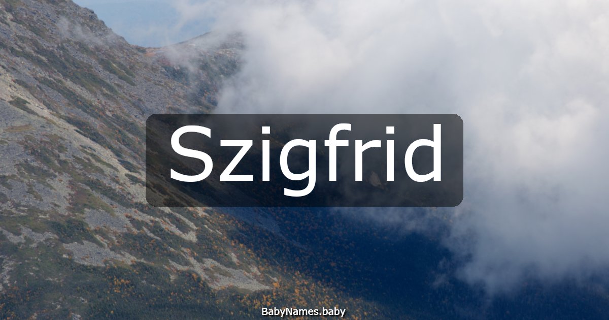 Szigfrid