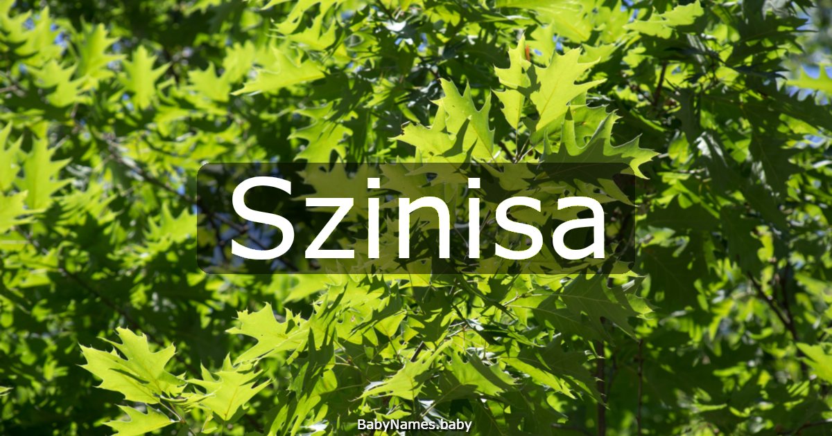 Szinisa