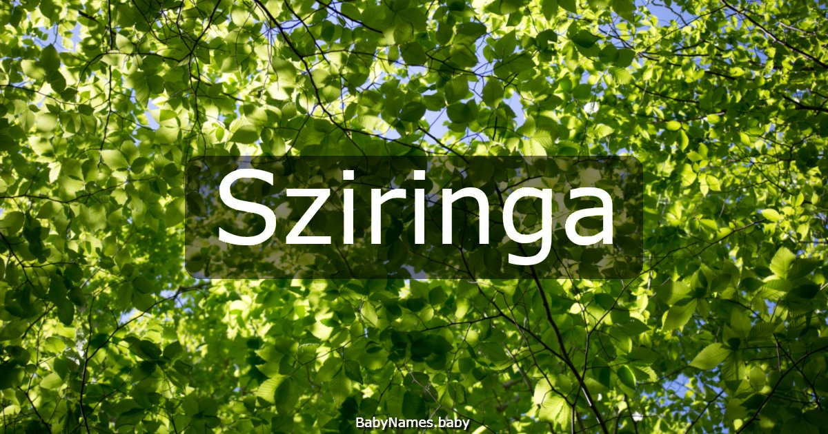 Sziringa