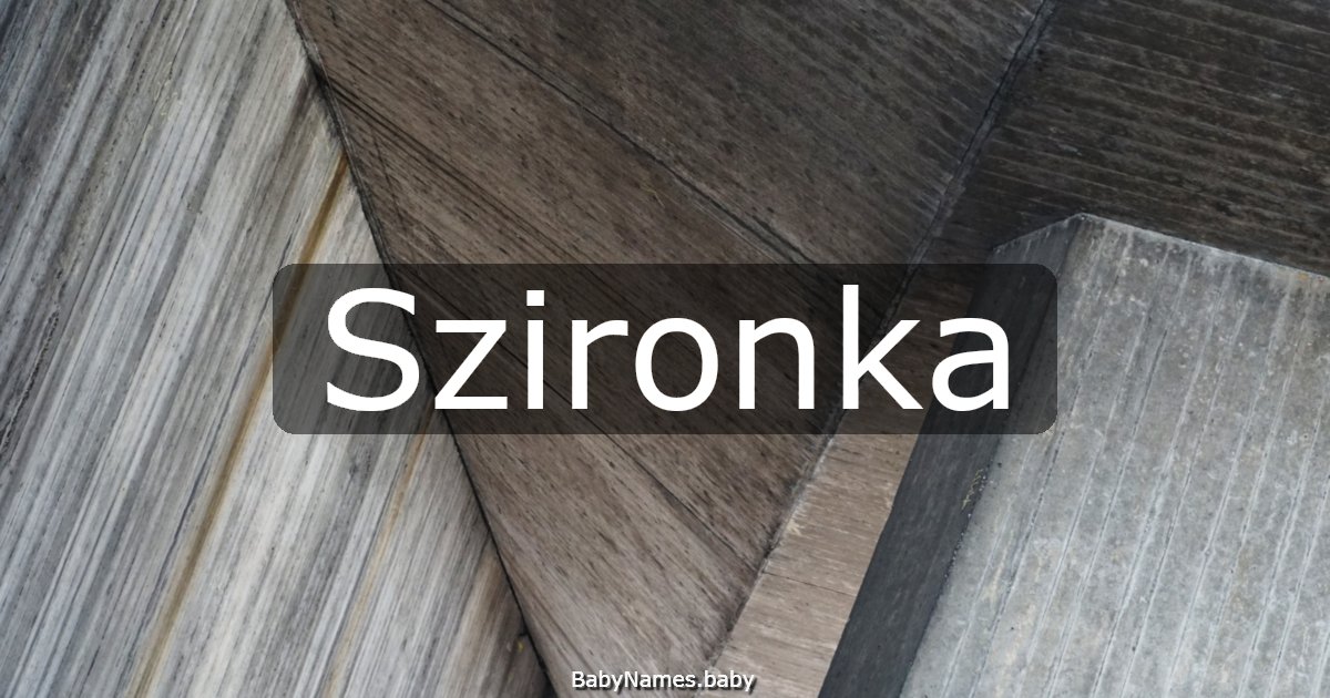 Szironka