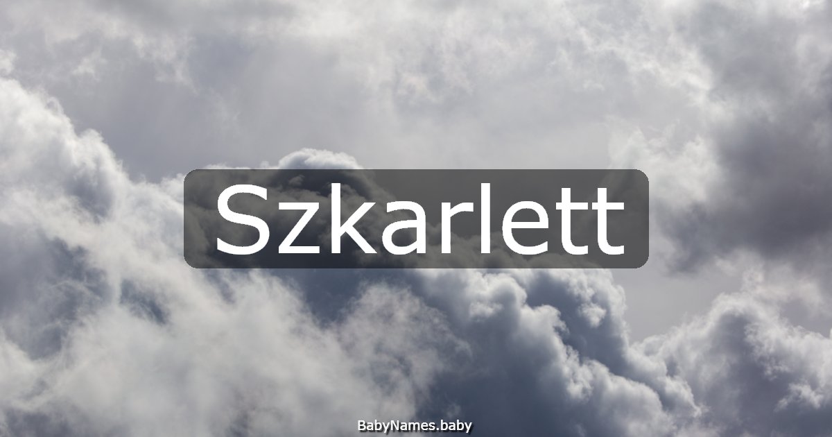 Szkarlett