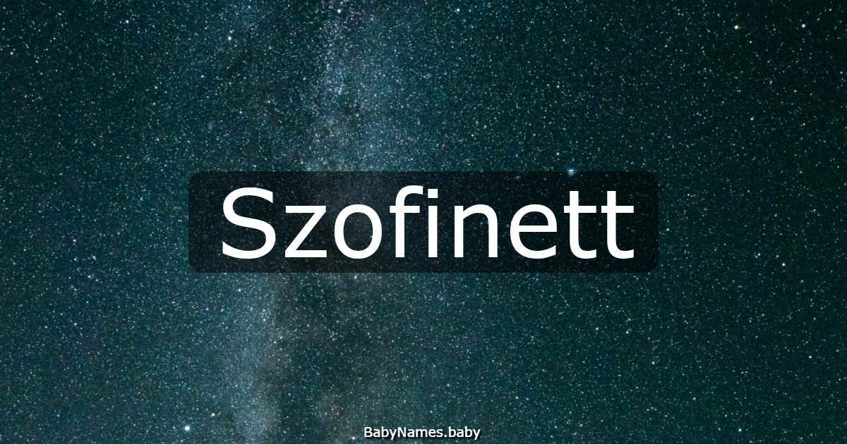 Szofinett