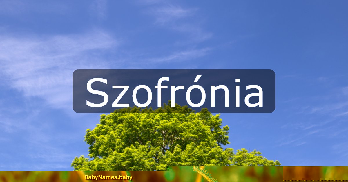Szofrónia