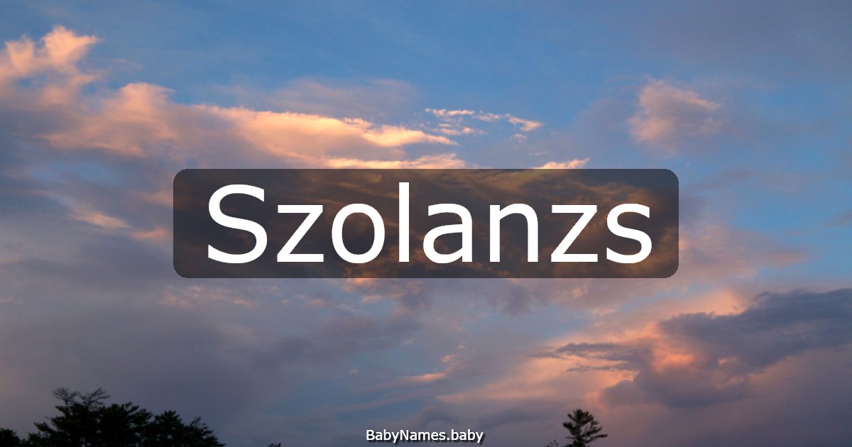 Szolanzs