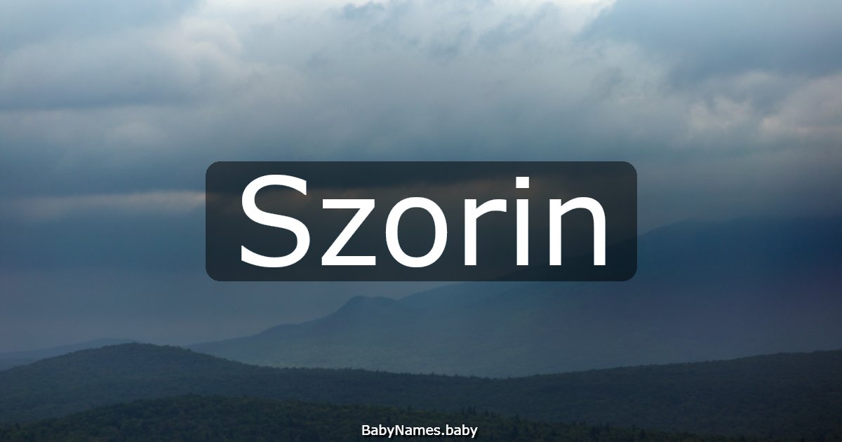 Szorin