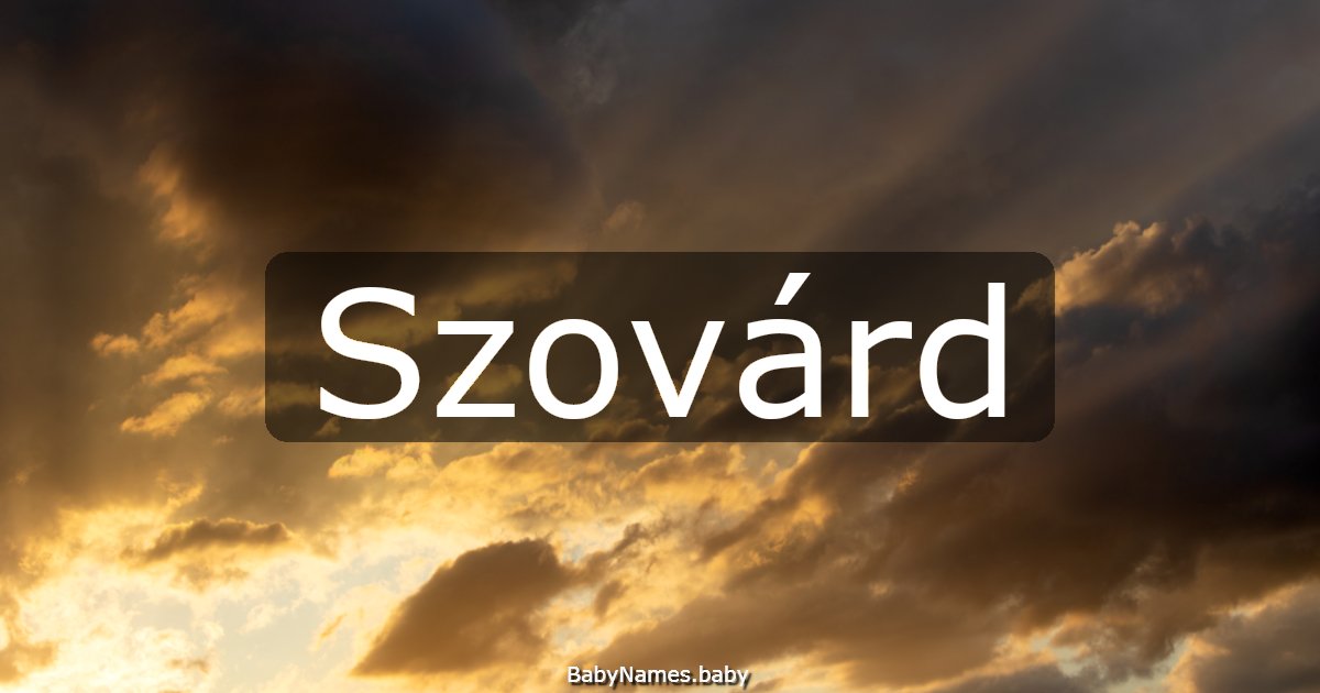 Szovárd