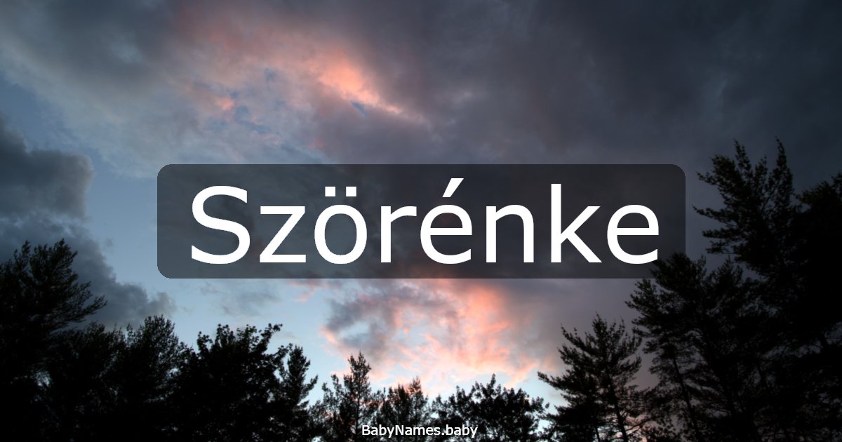 Szörénke