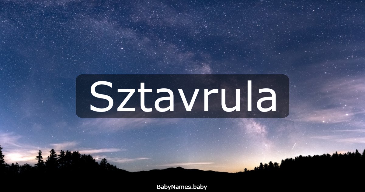 Sztavrula