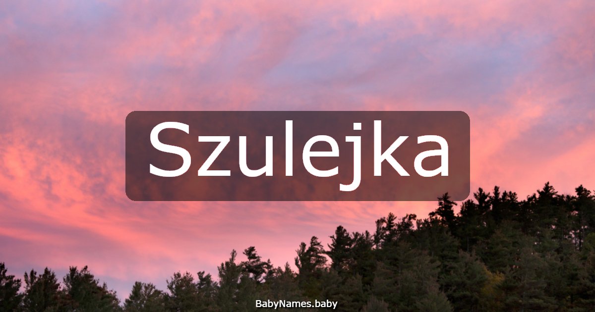 Szulejka