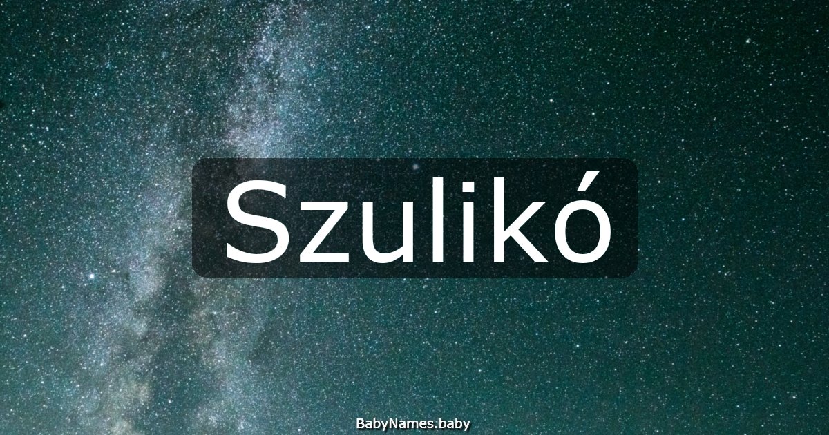 Szulikó