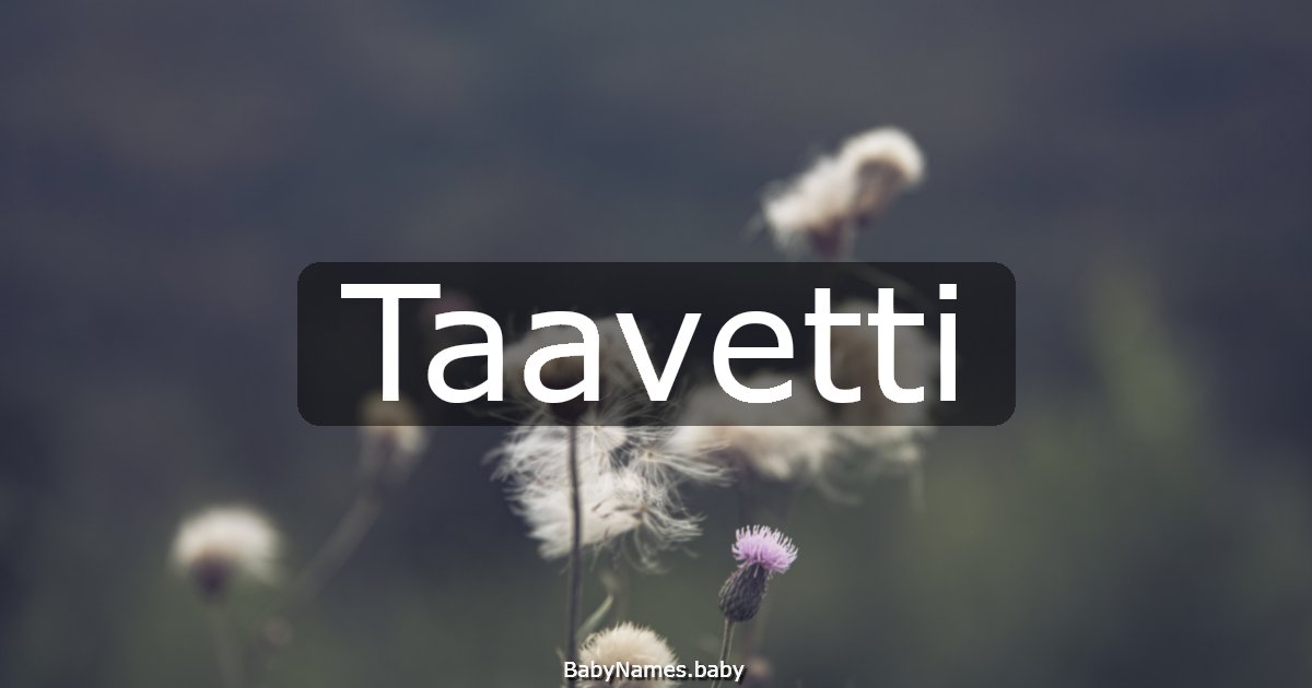Taavetti