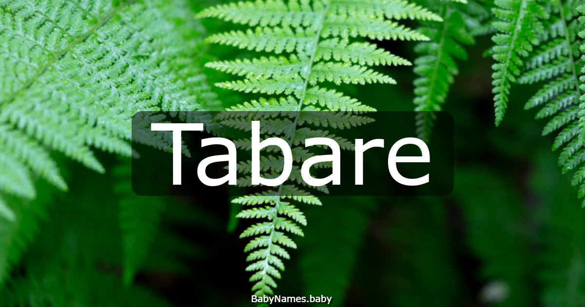 Tabare