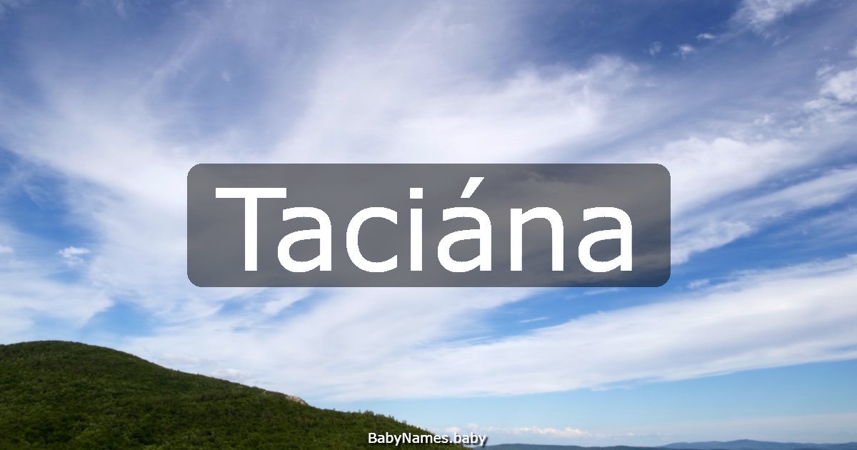 Taciána