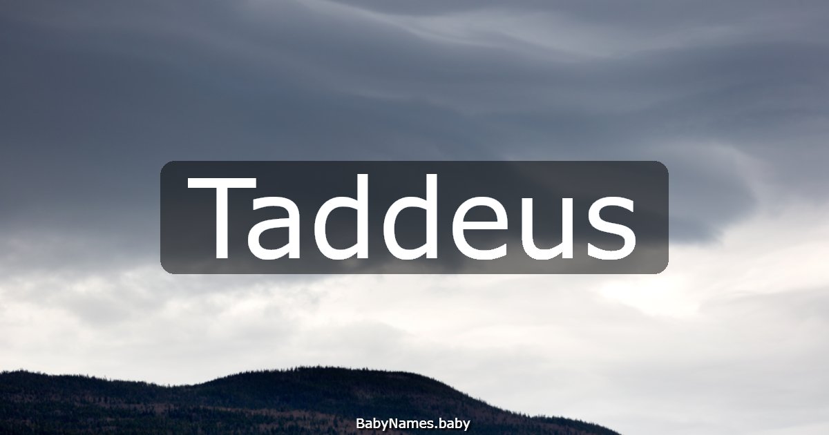 Taddeus