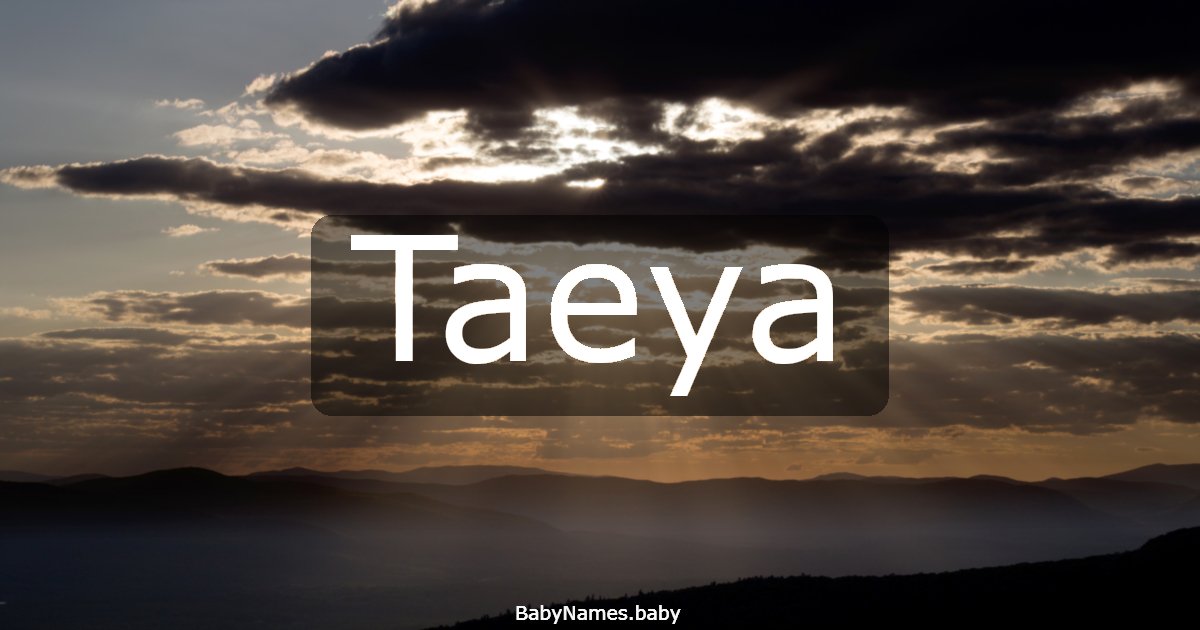 Taeya