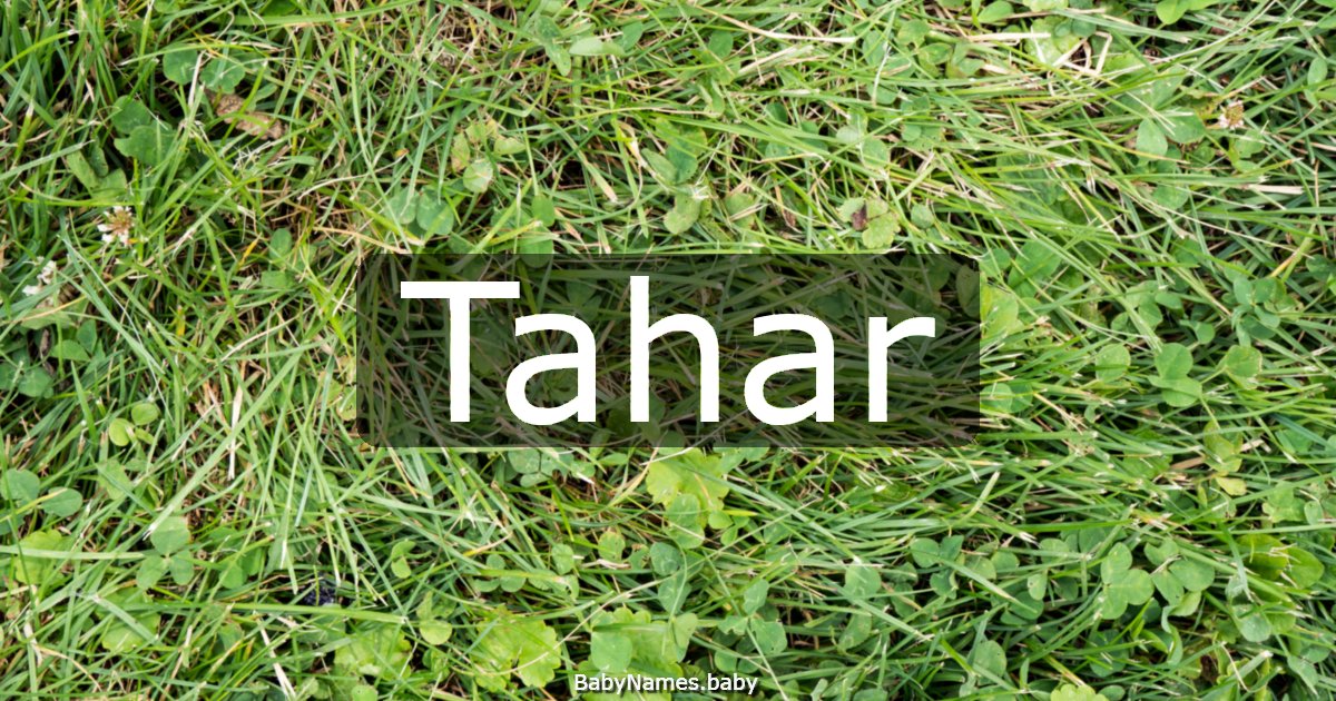 Tahar