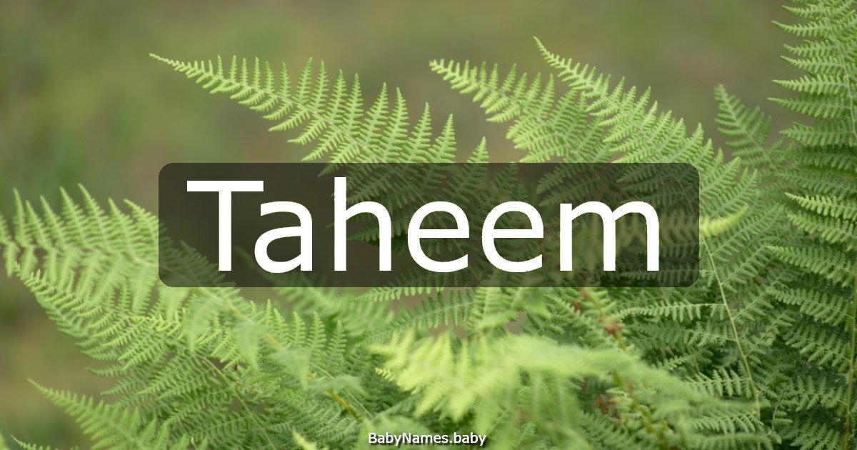 Taheem