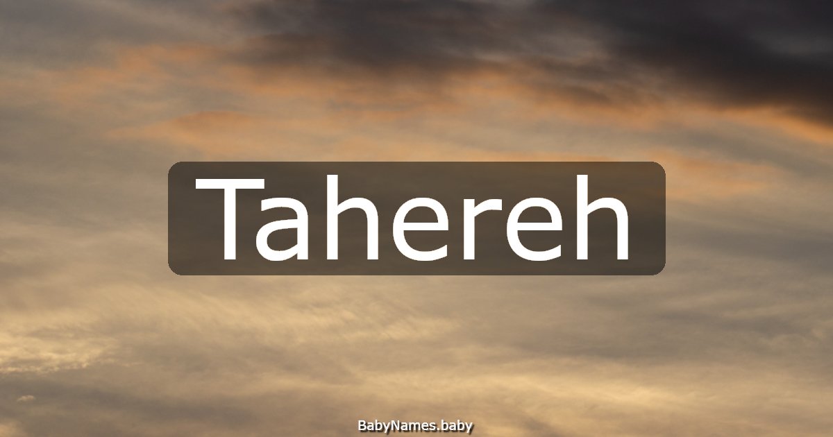 Tahereh