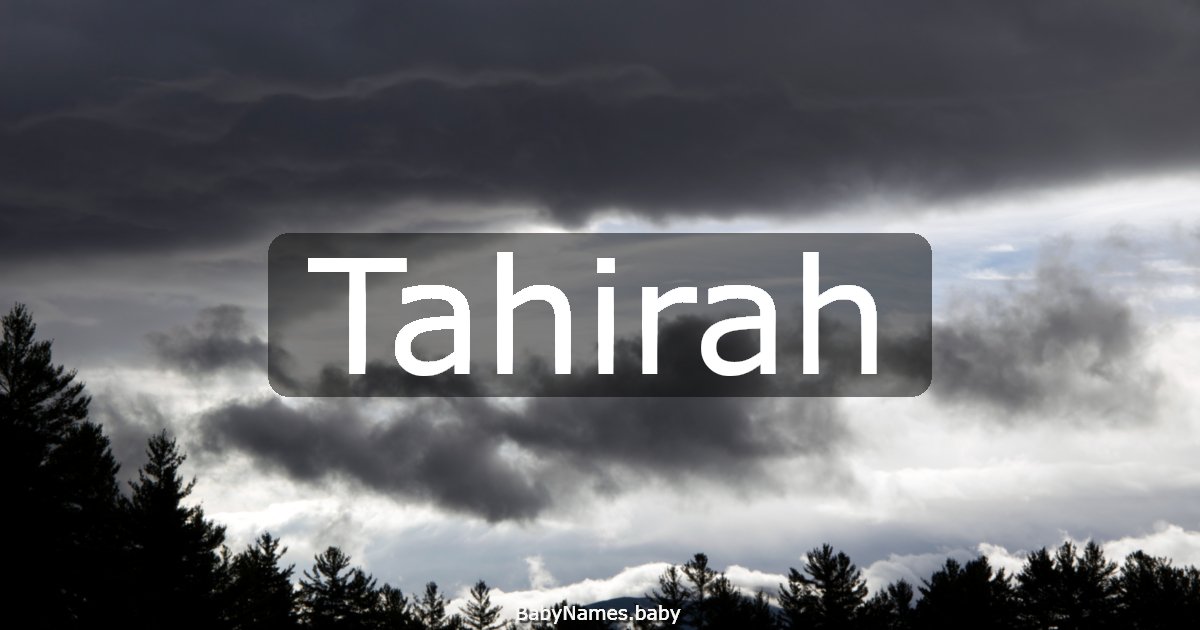 Tahirah