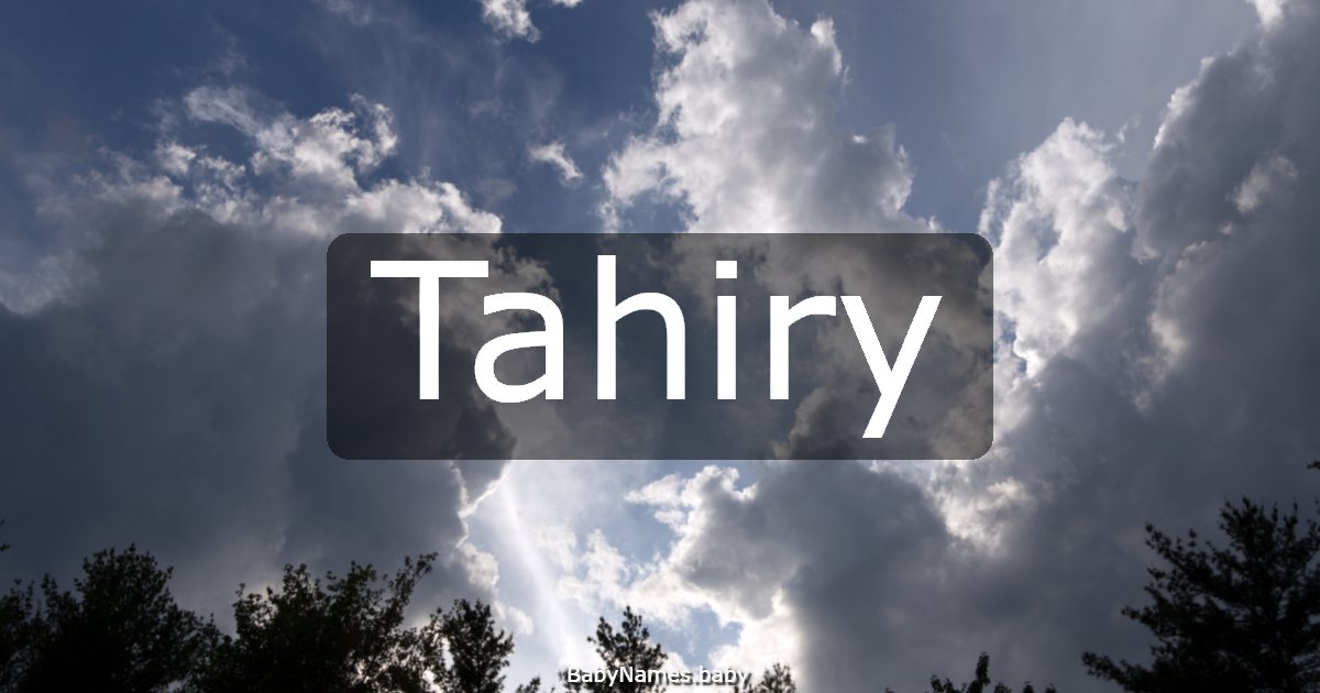 Tahiry