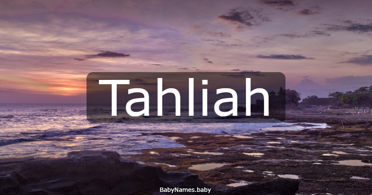 Tahliah