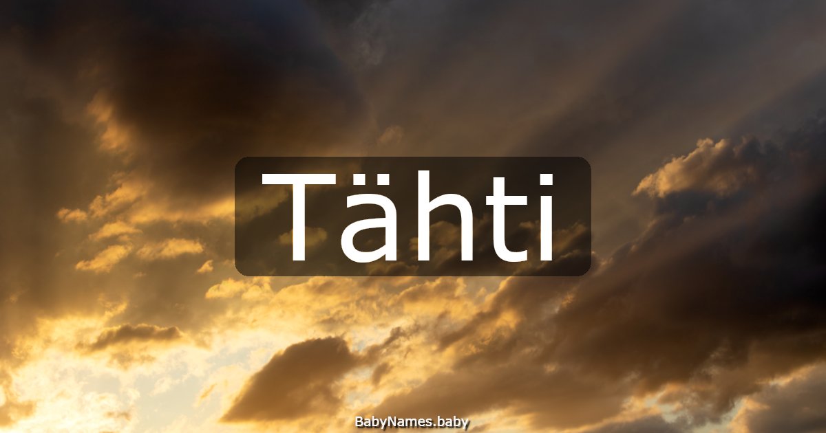 Tähti