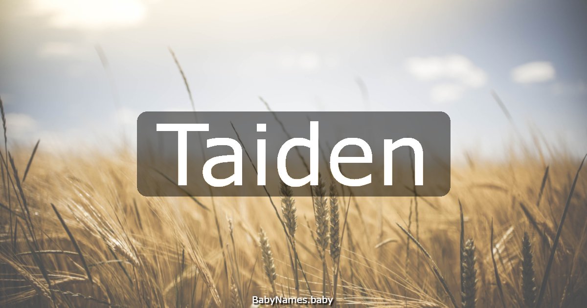 Taiden