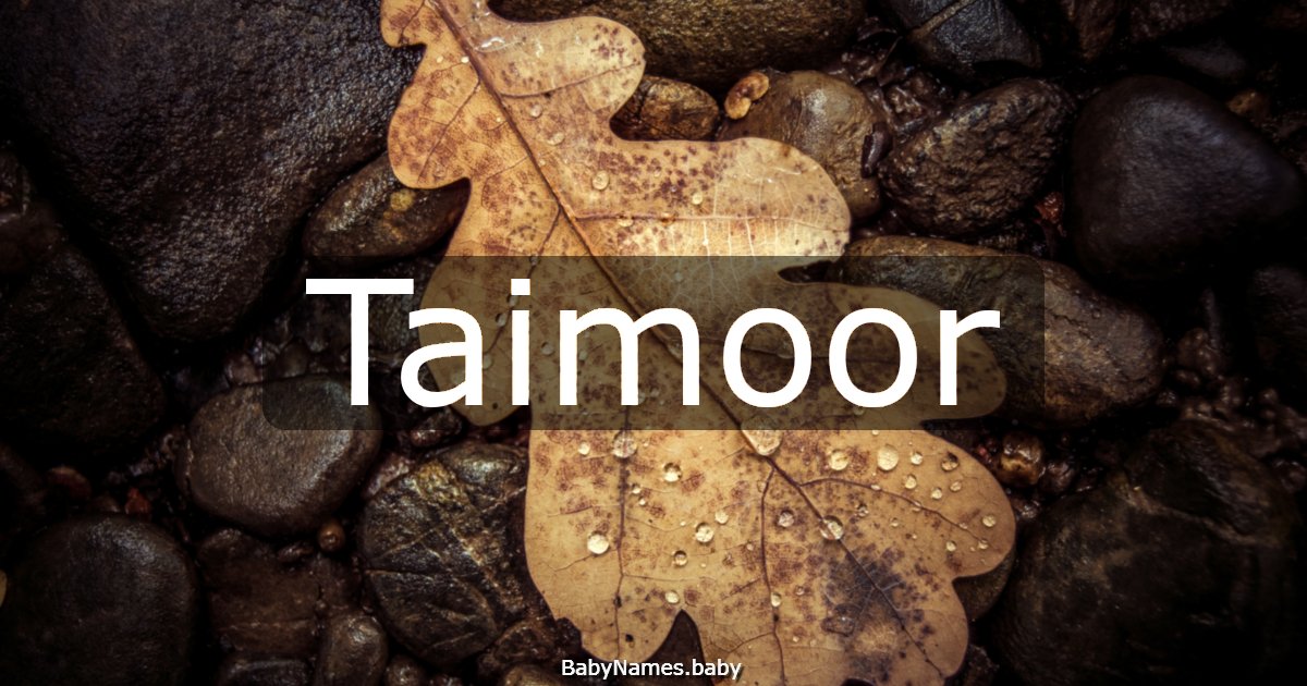 Taimoor