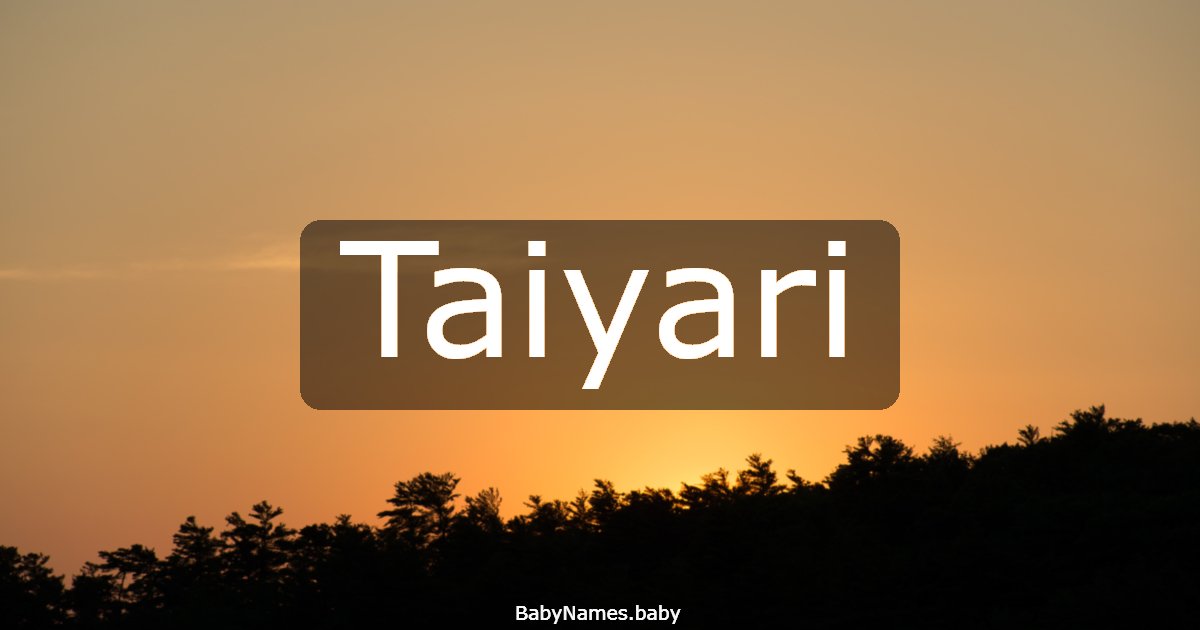 Taiyari