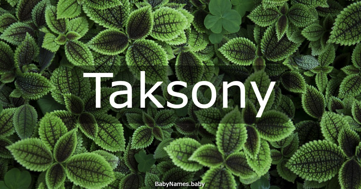 Taksony